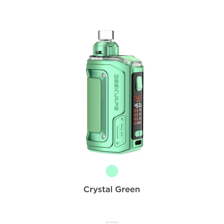 GeekVape 4LZN143 kristal groen - GEEKVAPE dealers h45 (aegis hero 2) pod mod kit crystal editie