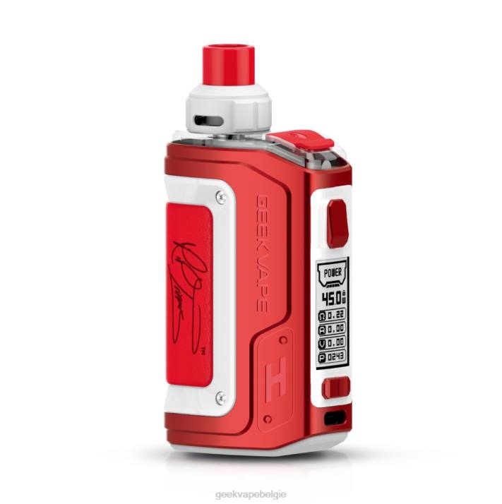 GeekVape 4LZN98 rte-editie (rood en wit) - GEEKVAPE factory h45 (aegis hero 2) pod-modkit 1400 mah 4 ml
