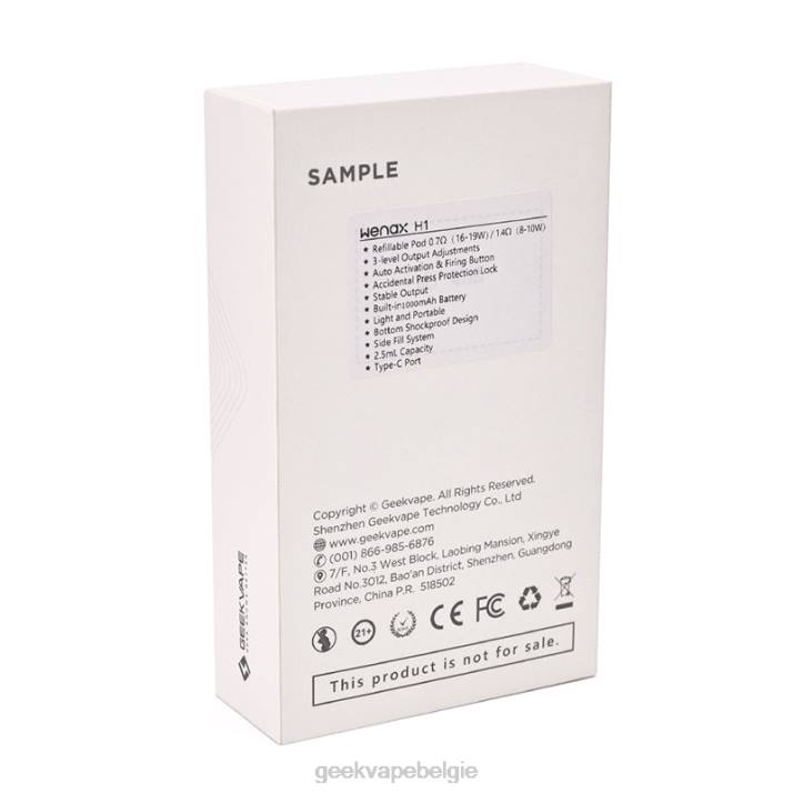 GeekVape 4LZN119 ruimte grijs - GEEKVAPE kopen wenax h1 starterkit 1000mAh