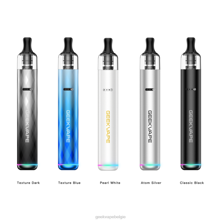 GeekVape 4LZN65 textuur blauw - GEEKVAPE discount wenax s3 (stylus 3) vape-penset 1100 mah